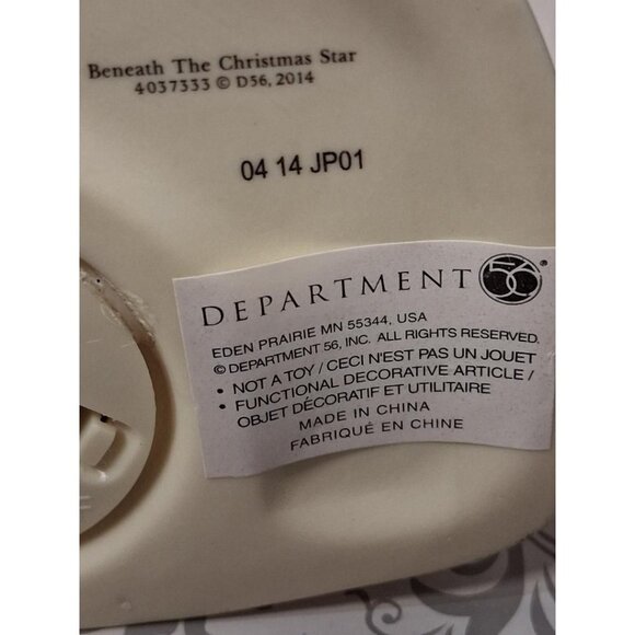 Department 56 Beneath The Christmas Star Nativity Scene Figurine With Glitter Ac - Picture 3 of 7